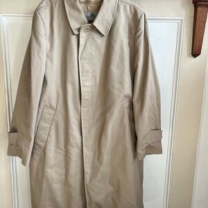 Aquascutum London Tan Single-Breasted Trench Coat